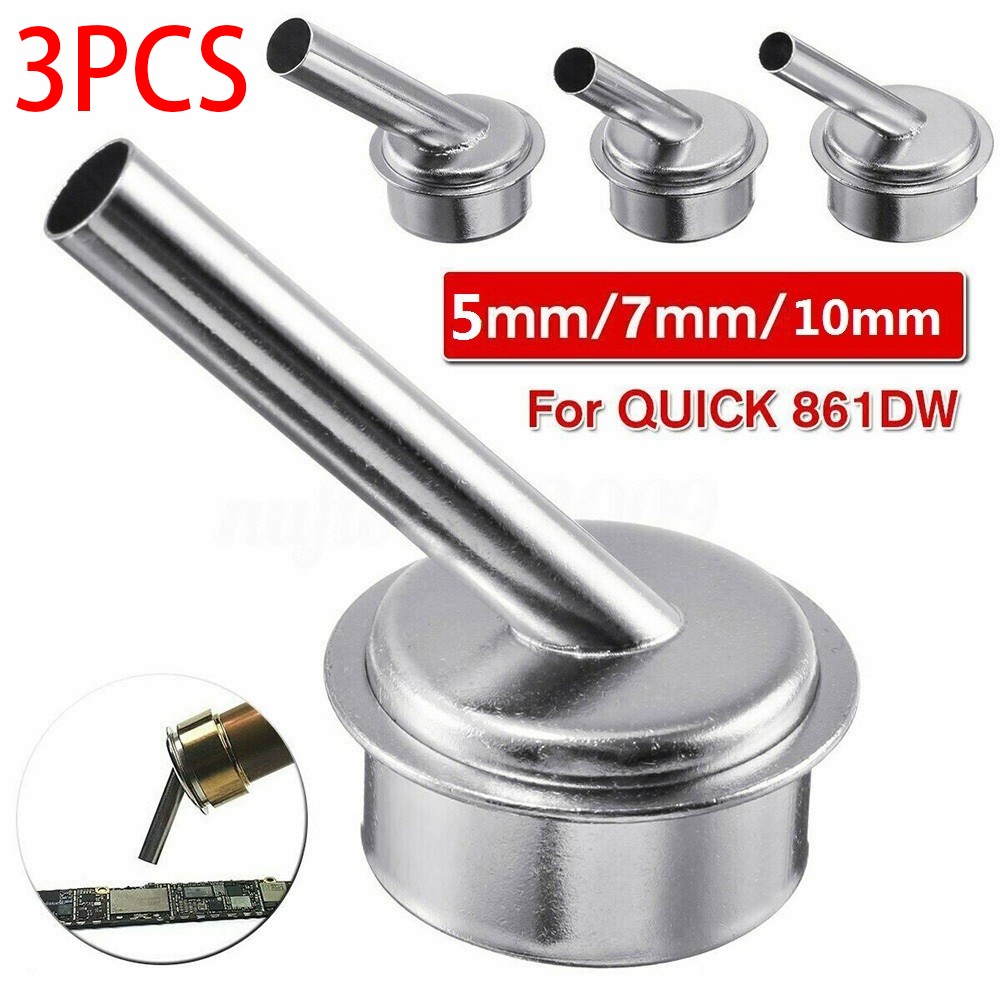 Hot Air Rework Station 861Dw - 3Pcs 45 Degree Angle Nozzle For