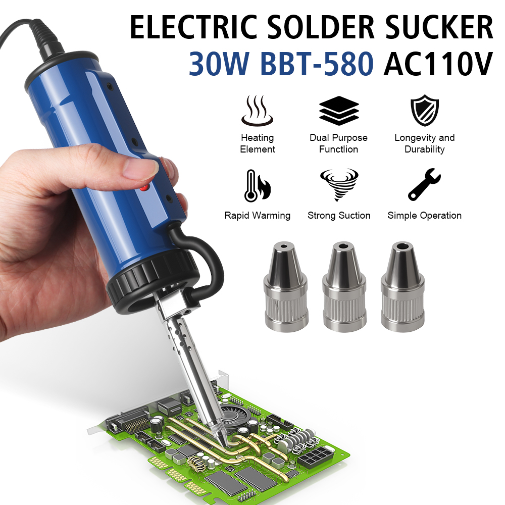 Desoldering Pump Electric Vacuum Station - New Desoldering Machine Tin Sucker Automatic